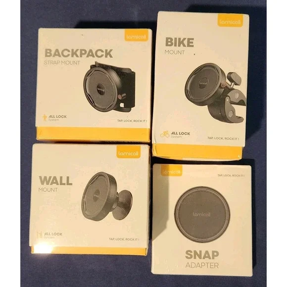 Lot Lamicall Bike Handlebar Phone Holder, Backpack Phone Wall Mount Cell Adpater