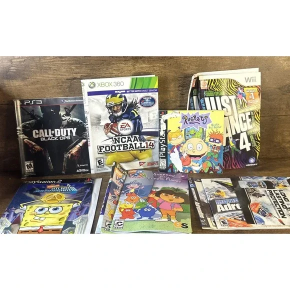 Bundle Of 6 Game Art Manual/ Covers / Inserts Fast Safe Shipping Ps2 PS3 Ps1 Wii