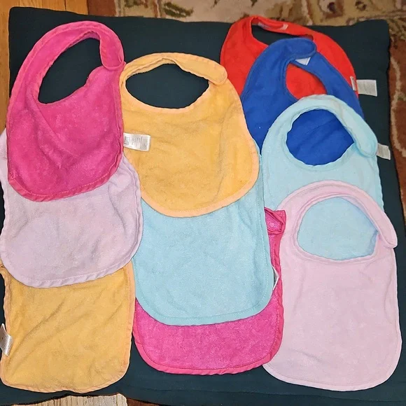 Colorful Kids Bib Set- 10