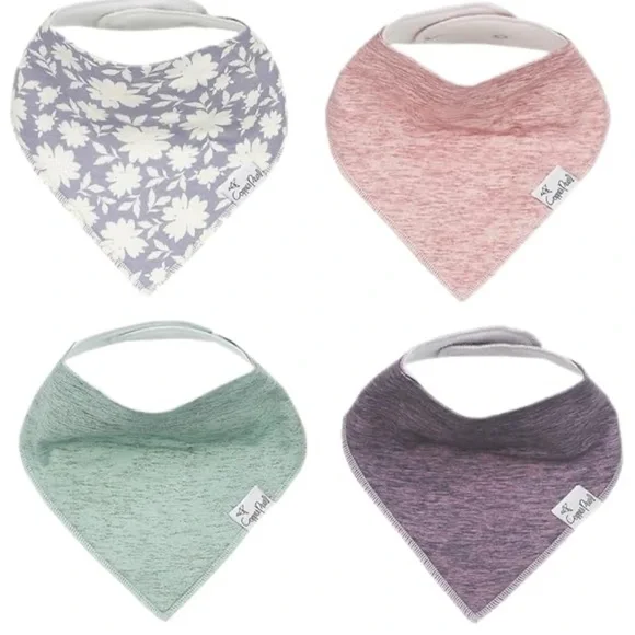 Copper Pearl Lacie Bibs: Colorful Baby Bandana Bib Set