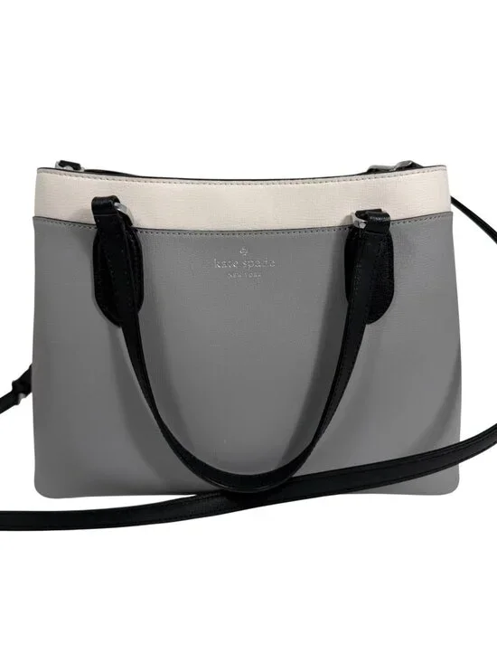 Kate Spade New York Madison Medium Leather Satchel Crossbody Structured Bag