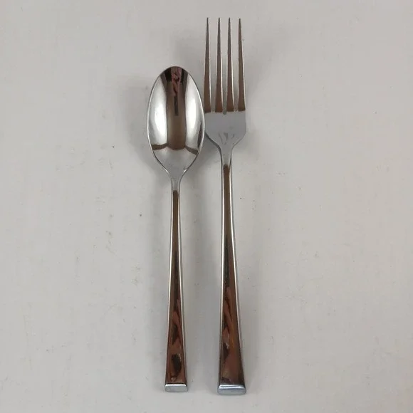 Rockford Dinner Fork & Teaspoon Lot Mikasa 18/0 Stainless Glossy Flatware Set