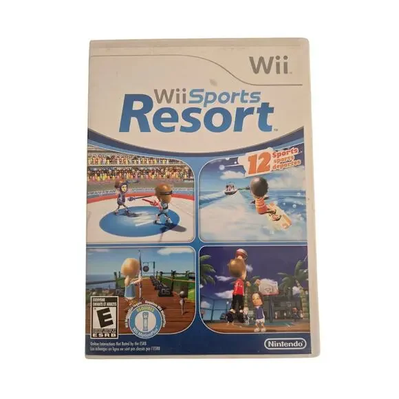 Wii Sports Resort Case & Manual Only (No Disc) – Original Nintendo Wii Packaging