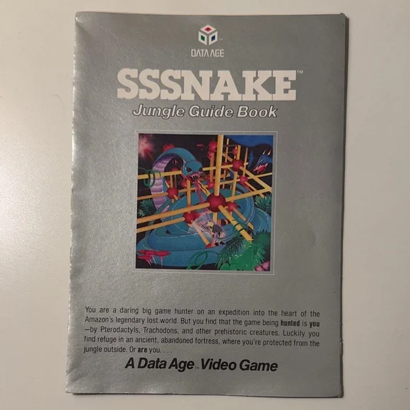 Vintage Atari 2600 Sssnake “Jungle Guide Book” instruction manual