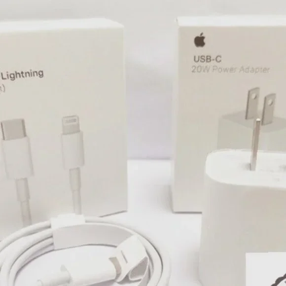 20W Power Adapter Fast Charger & Cable USB-C 1M for iPhone 12 Original Quality..