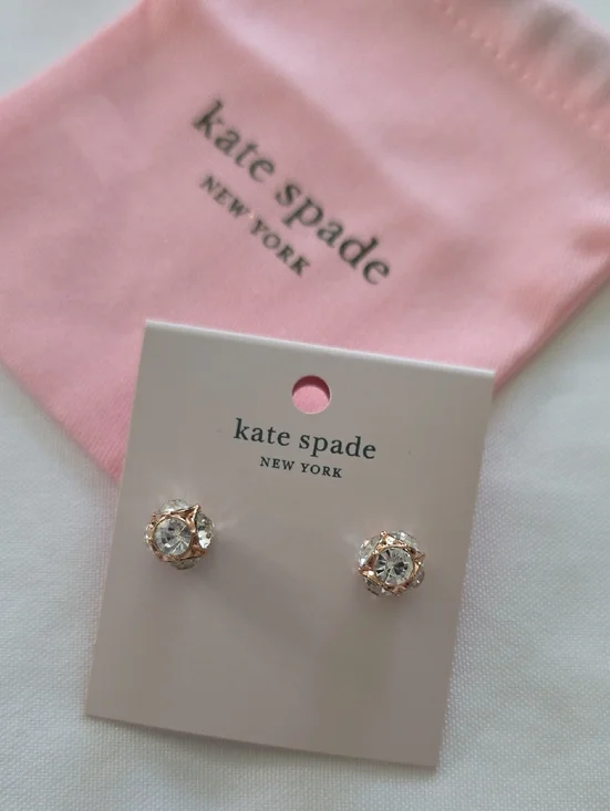Kate Spade New York Lady Marmalade Crystal Rose Gold-Tone Stud Earrings