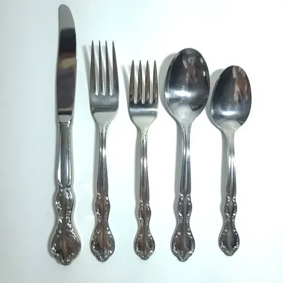 WM. Rogers & Son Royal Manor Single Place Setting Stainless Flatware Set 5 Piece