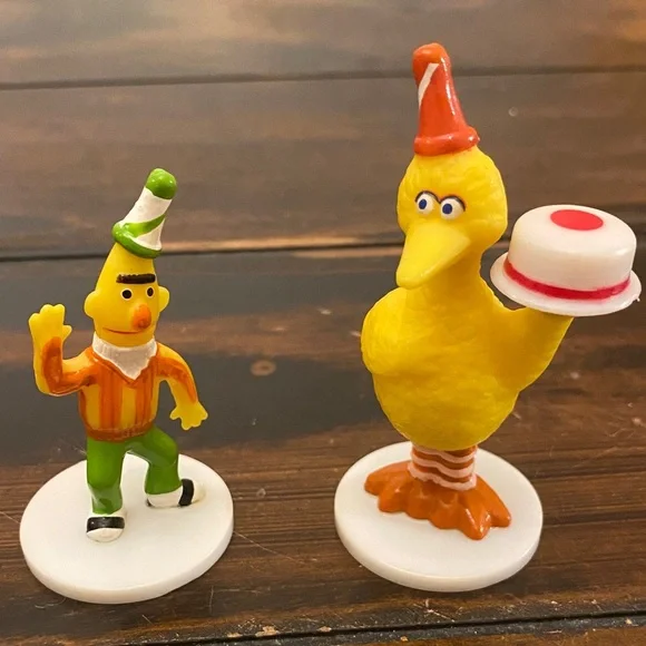 Vintage 1980’s Wilton Sesame Street cake toppers