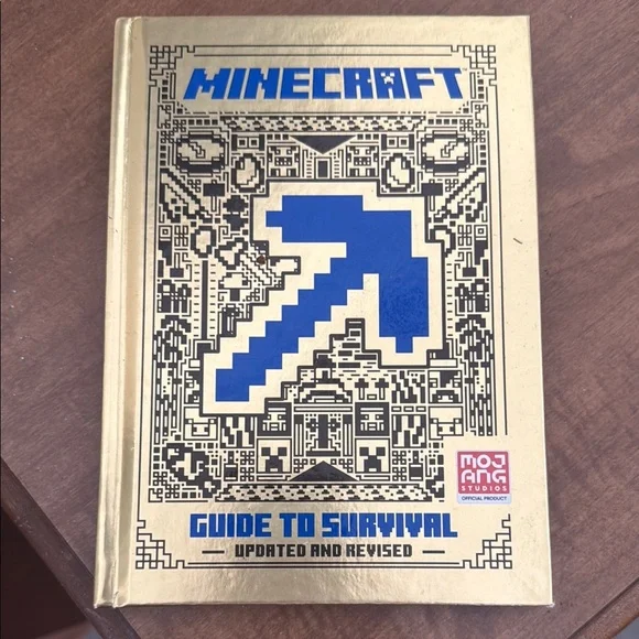 Minecraft Guide to Survival Book - Gold and Blue