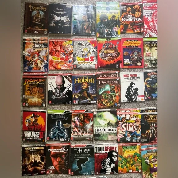 Strategy Guides Let me know which ones you want a separate listing for
