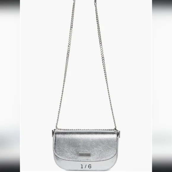 Kate Spade Metallic Silver Crossbody Bag
