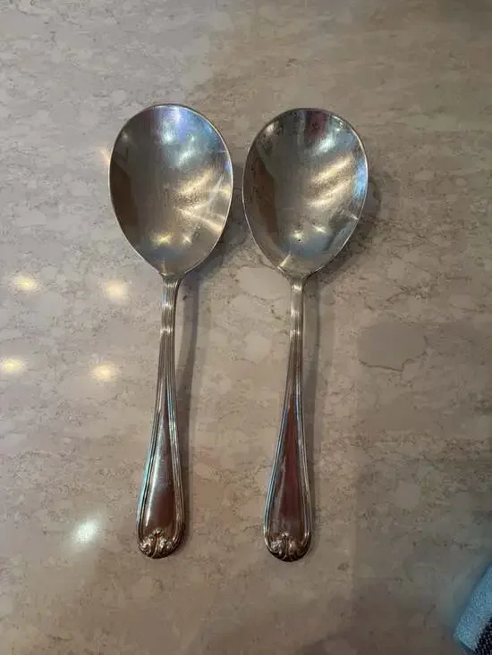 Set of 2 Gorham Heritage Silverplate serving Spoons