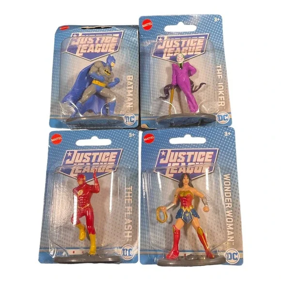 DC Comics Justice League Mini Figure Mattel Toy or Cake Topper Batman Flash