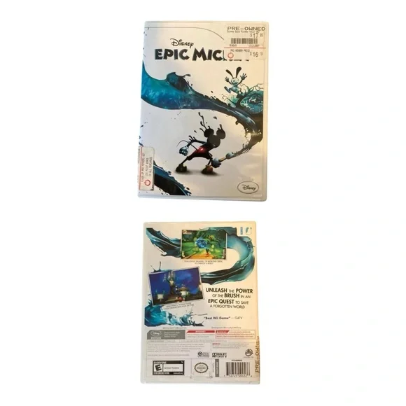 Disney Epic Mickey with Blue and Black Design