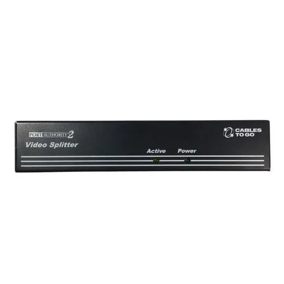 Port Authority 2 Video Splitter Cables To Go Device