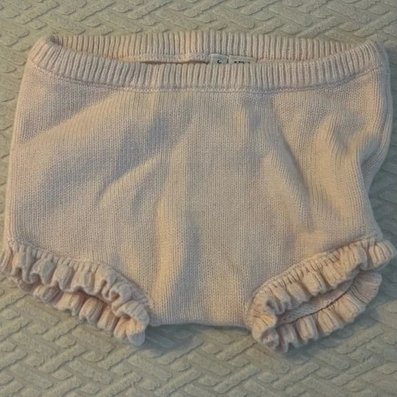Janie & Jack Pink Knit Baby Bloomers 6-12 Months