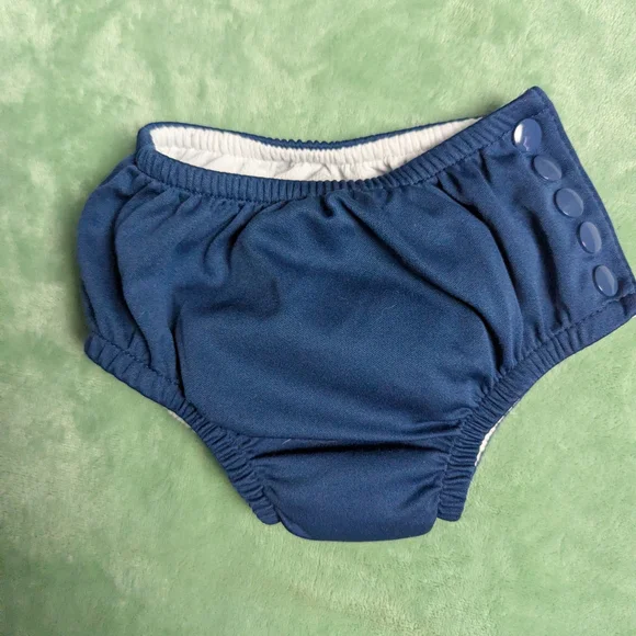 Green Sprout Navy Blue Kids Reusable Swim Diaper 24 month