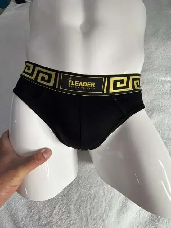 LEADER Invictus Briefs Black/Gold Size L