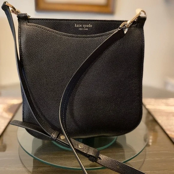 Kate Spade Black Pebbled Leather Crossbody Bag