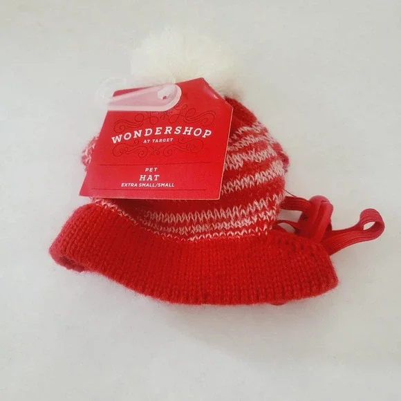 New knit pet hat size XS