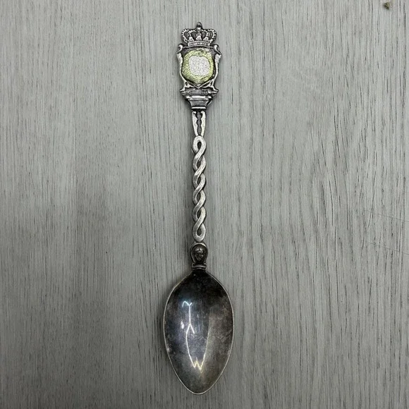 European Crown Coat of Arms Souvenir Spoon EPNS