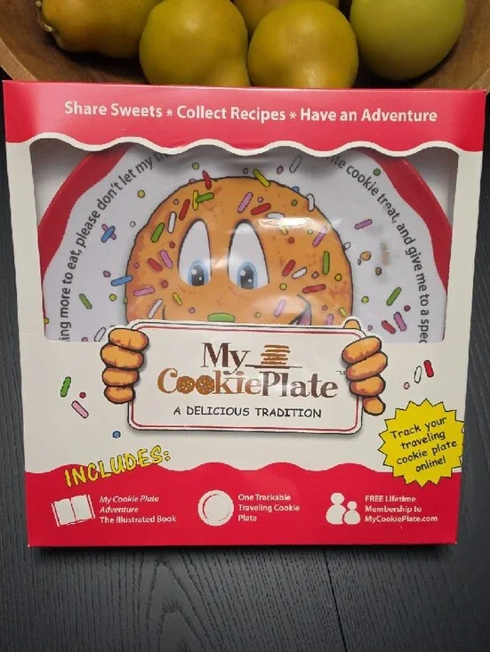 My Cookie Plate traveling tradition set, NEW