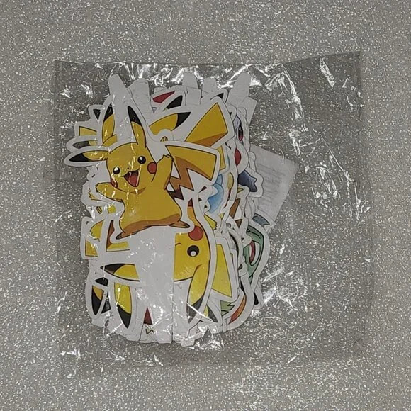 Pokemon paper CUPCAKE CAKE TOPPERS Birthday Party Decorations 30ct New