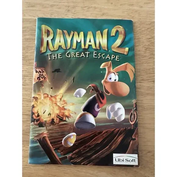 Rayman 2 The Great Escape Ubi Soft Guide instruction/User Book Paperback