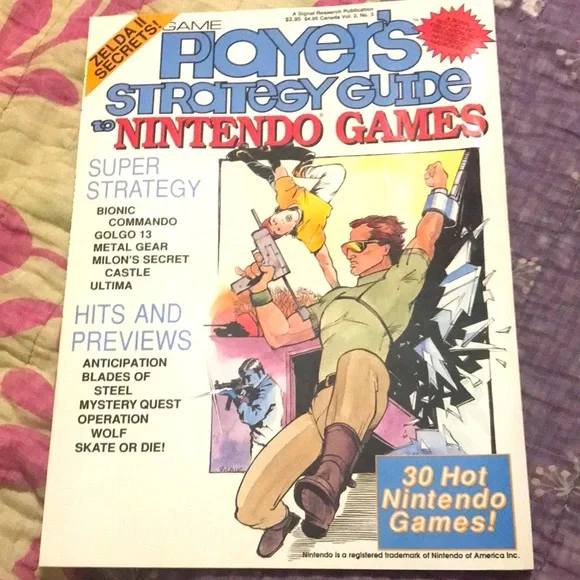 Vintage 1989 Game Player’s Strategy Guide to Nintendo Games : Vol. 2, No. 3