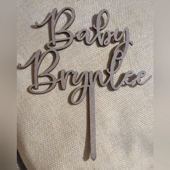 Baby Brynlee Cake Topper