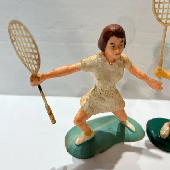 Vintage 1980’s Wilton Tennis Player cake topper .