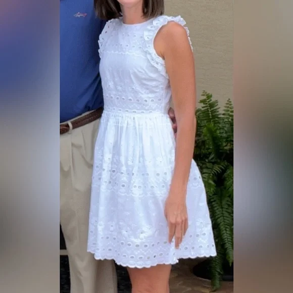 Kate Spade white eyelet dress