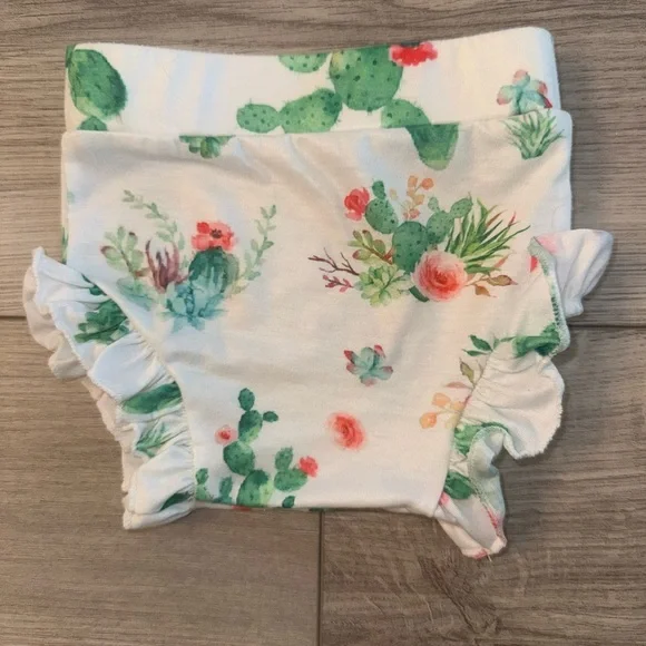 Floral Cactus Print Kids Bloomers