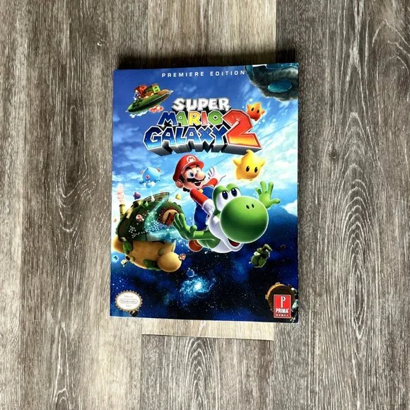 NEW Super Mario Galaxy 2 Premiere Edition Prima Official Guide Nintendo & Poster