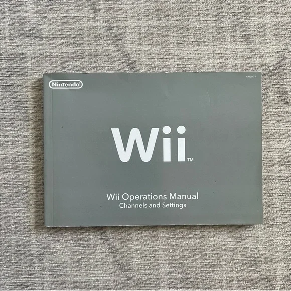 Nintendo Wii Video Game Operations Manual Book ONLY