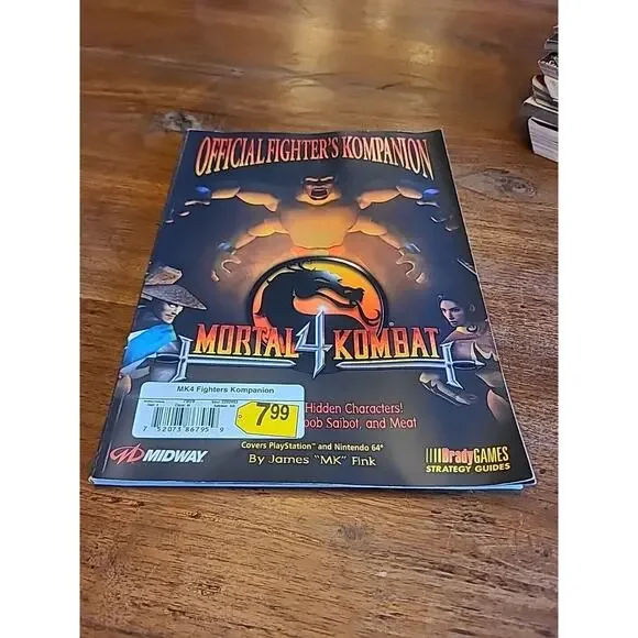 Mortal Kombat 4 strategy guide BradyGames PS1 N64 Midway PlayStation PS2