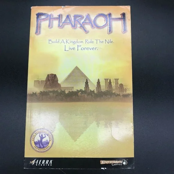 Pharaoh Build A Kingdom. Rule the Nile. Live Forever Gaming Book Sierra Studios