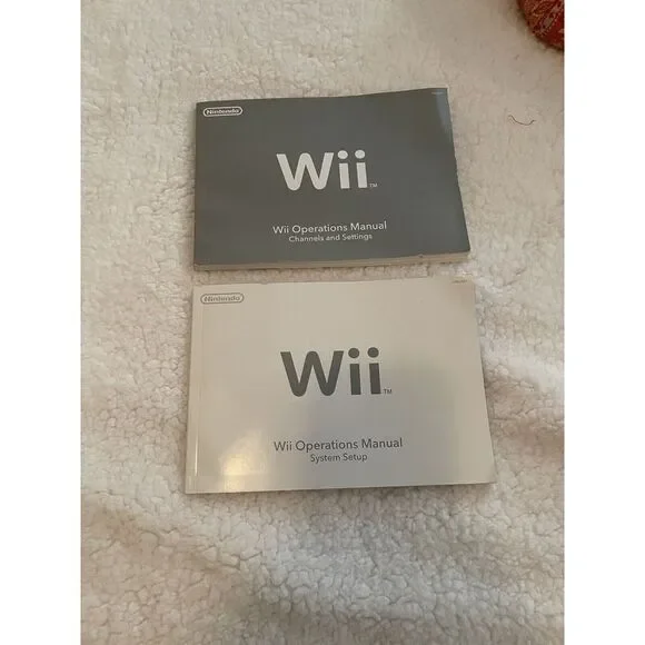 Nintendo Wii Operations Instruction Manuals Console System Fast Shipping