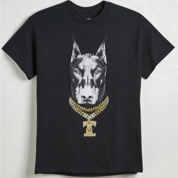Urban Outfitters Death Row Records Doberman Chain Dog Tee – Size S – New