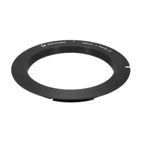 M65x1 female thread to Pentax 67 camera mount adapter, 1mm flange