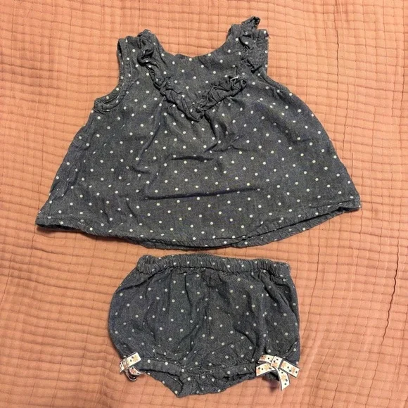Max Studio Blue and White Diaper Cover Accessories