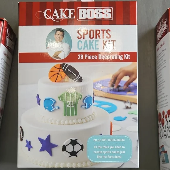 Sports Cake Kit - 28 Piece Decorating Kit
