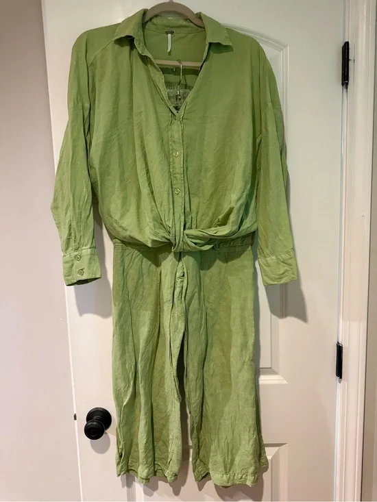 YFB | Light Green Button-Up Matching Set
