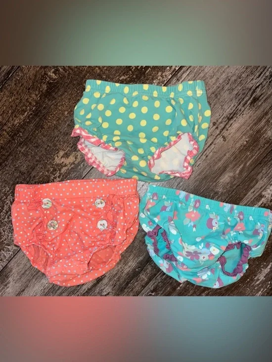 Matilda Jane Toddler Girls Polka Dot & Floral Ruffle Bloomers - 3-Pack