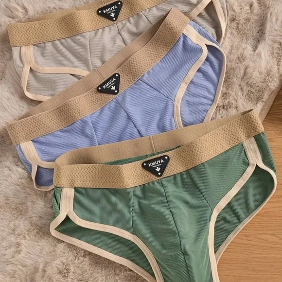 Men's Underwear Set - Blue, Green, Gray