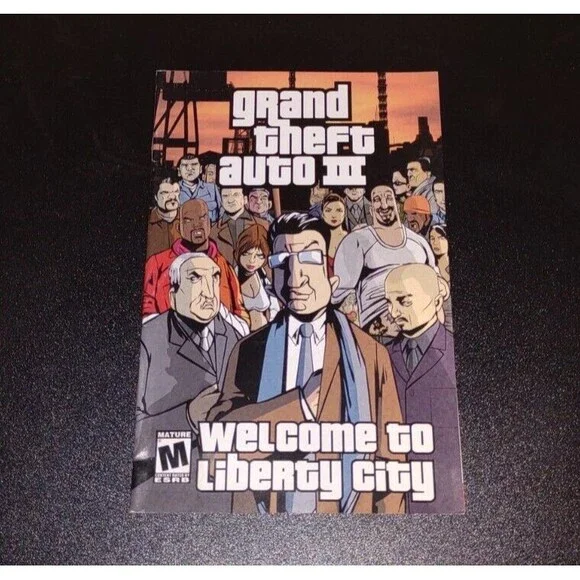 GTA III Pc MANUAL ONLY Authentic Instruction