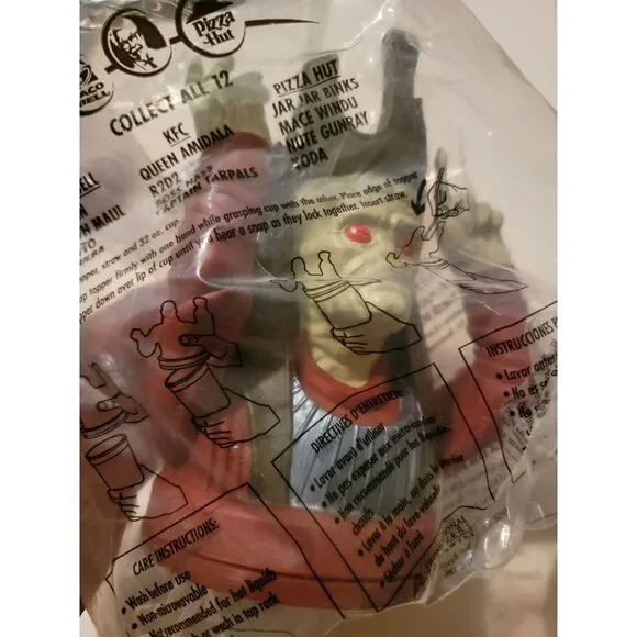Star Wars Episode 1 Cup Only KFC Taco Bell Pizza Hut 1999 Vintage Topper Sealed