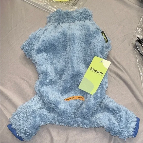 Fitwarm Blue Fuzzy Dog Sweater