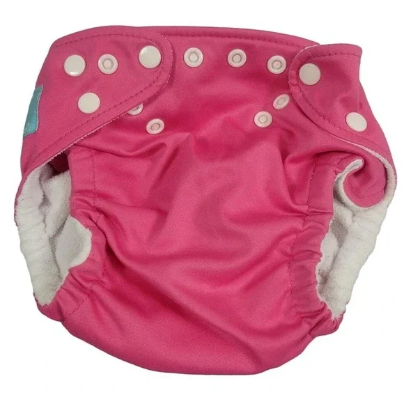 Charlie Banana‎ Baby Reusable Cloth Diaper One-Size Hot Pink w/ 5pk Inserts