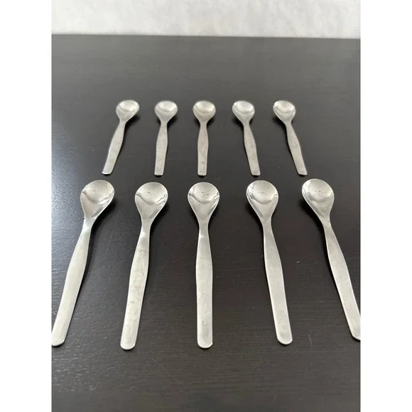 Endurance 18/10 Stainless Steel Demitasse Espresso Spoons Set of 10 Silver